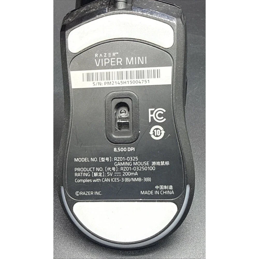 Razer Viper Mini Model RZ01-0325 Gaming Mouse 8,500 DPI 6 Button